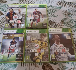 Lote 5 Juegos FIFA Xbox 360