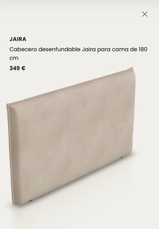Cabecero Kave Home Cama 180cm Desenfundable