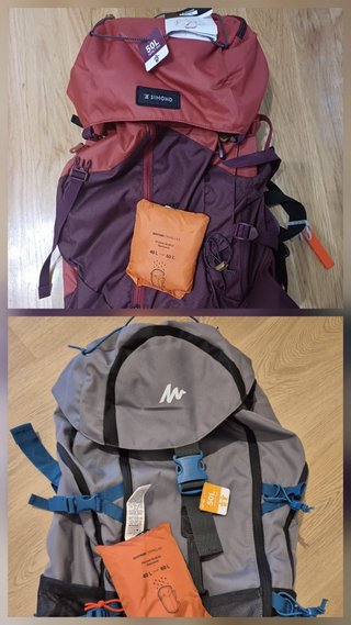 2 Mochilas de Montaña 50L con Fundas