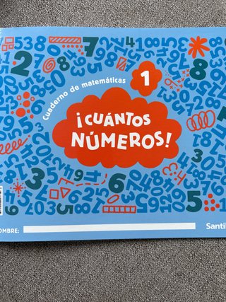 ¡Cuántos números!, 1, Cuaderno de Matemáticas