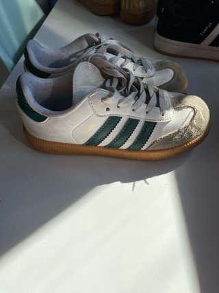 Zapatillas Adidas Samba Blancas y Verdes
