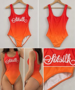 Bañador SikSilk Degradado Rojo y Naranja