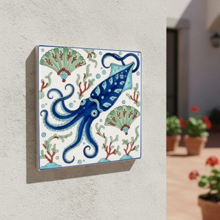 azulejos cerámica pulpo marino 10x10 cocina baño
