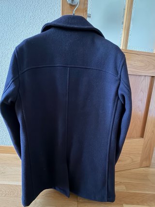 Chaquetón de lana Tommy Hilfiger azul marino