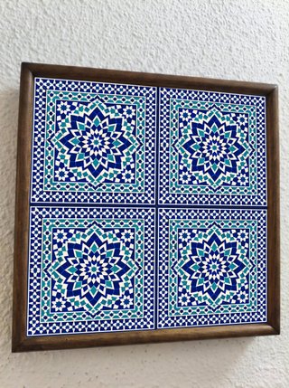 Pack 6 azulejos 10x10 cm estrella andaluza cerámic