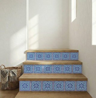 Pack 6 azulejos 10x10 cm estrella andaluza cerámic