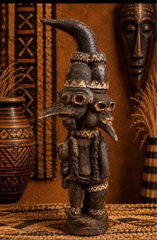 Figura de Arte Africano Tallada