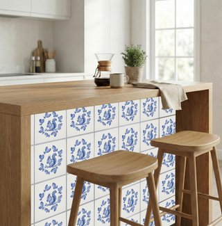 Azulejos ardilla roble bellota cerámica cocina