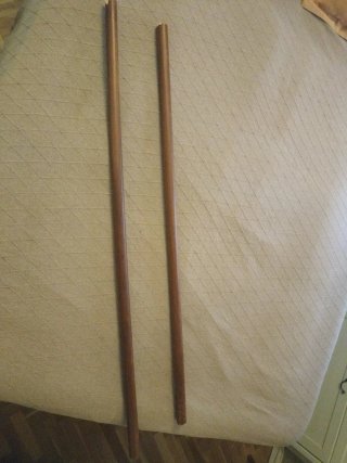 2 Barre per Tende in Legno