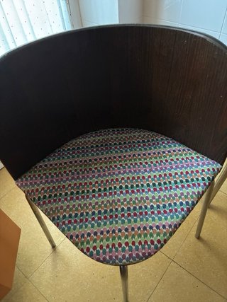 Mesa y 2 Sillas Cocina Madera Oscura