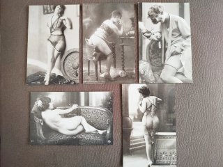 5 Cartoline Vintage Nudo Artistico
