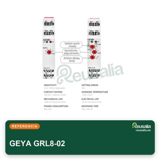 GEYA relé control nivel líquido GRL8-02