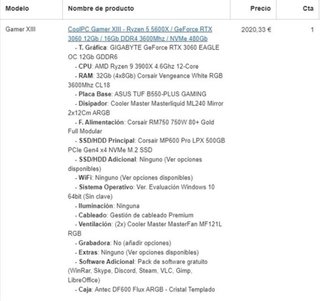 PC Gaming Ryzen 9 3900X + RTX 3060 12GB + 32GB RAM