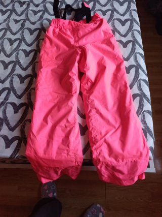 Pantalón de esquí para niña rosa