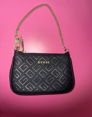 Bolso Guess Negro con Cadena