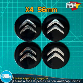 Emblemas Citroen 56mm Pegatinas X4 Tapas Tapacubos