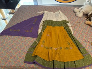 Traje de baturra para niña Talla 6,