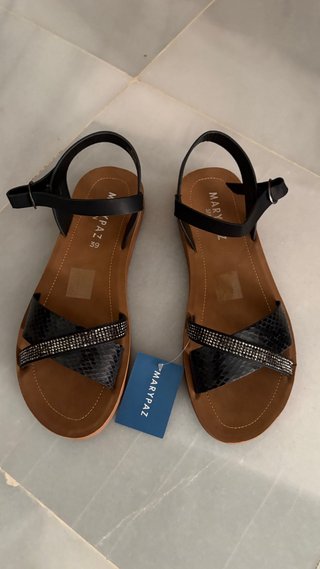 Sandalias Negras Marypaz Talla 39