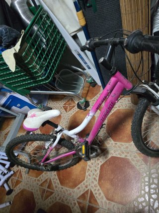 Bicicleta de montaña niña rosa MTB600 rosa