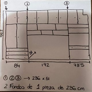 Mueble puente habitación madera