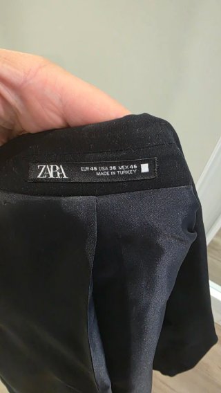 Traje Hombre Zara Americana 46 Pantalón 38