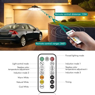 Lámpara Solar LED de Techo con Mando