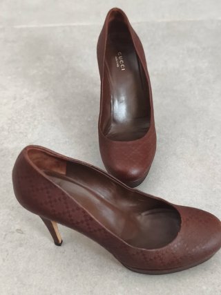 Gucci leather High heels size 38,5