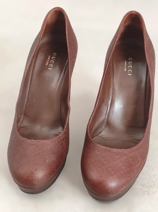 Gucci leather High heels size 38,5