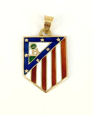 Colgante de oro 18k Escudo Atletico Madrid, 3.32g.