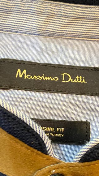 Polo Massimo Dutti Azul