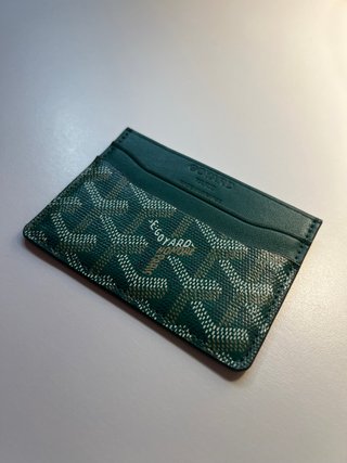 Tarjetero Goyard Verde