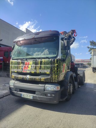Renault grúa PALFINGER 16T y 7 prolongas+radio