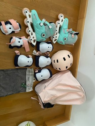 Kit Patinaje Niña: Casco, Patines y Protecciones