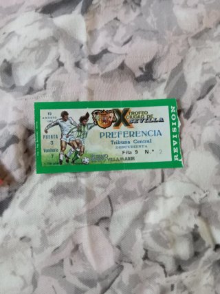 Entradas Trofeo Ciudad de Sevilla (agosto 1981)