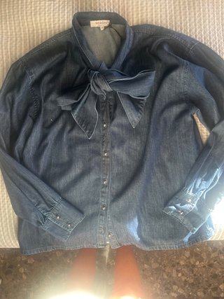 Camisa Vaquera Morgan Azul Talla M
