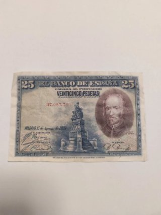 Billete 25 Pesetas Banco de España 1928