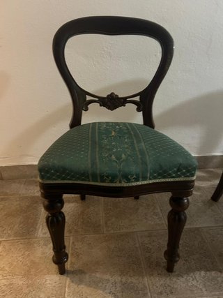 6 Sedie Legno Fine '800/Inizio '900