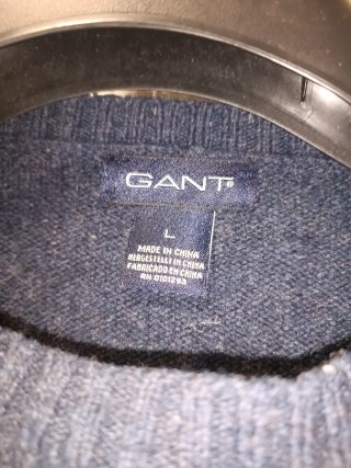 Jersey Gant Vintage Patchwork Lana 100% Talla L