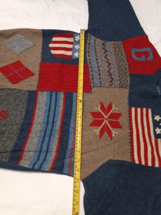 Jersey Gant Vintage Patchwork Lana 100% Talla L