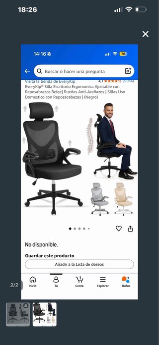 Silla de Escritorio Ergonómica EveryKip