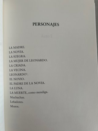 BODAS DE SANGRE: Edición para ESO y Bachillerato