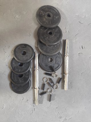 Pesi e manubri per palestra
