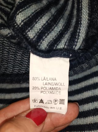 Jersey Tommy Hilfiger Raya Marinera Lana 80% -XXL