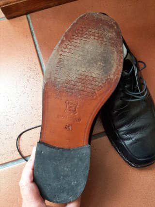 ZAPATOS VESTIR VITELO TALLA 42 - ANCHO ESPECIAL
