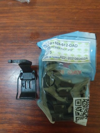 Prensatelas Máquina Coser 3/16 Doble Arrastre