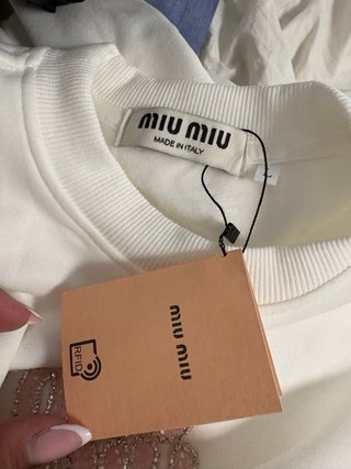 Sudadera Miu Blanca Talla M