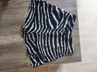 Falda pantalón estampado cebra