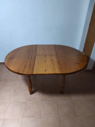 Mesa de Comedor Redonda con 4 Sillas