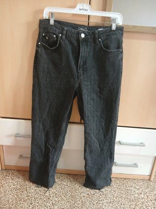 Pantalones vaqueros negros Cotton Chic brillantes