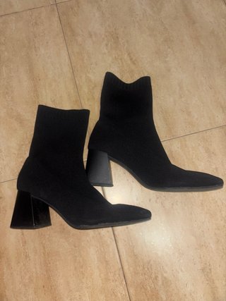 Botines Lefties negros de tela